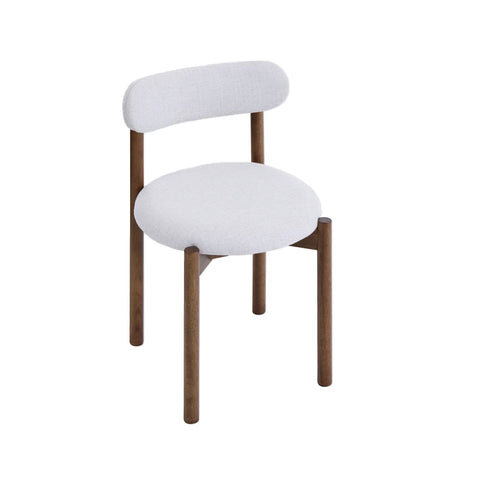 Elmora Set of 2 Beige Fabric Dining Chairs