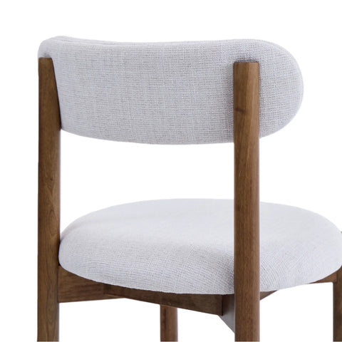 Elmora Set of 2 Beige Fabric Dining Chairs