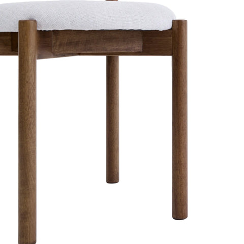 Elmora Set of 2 Beige Fabric Dining Chairs