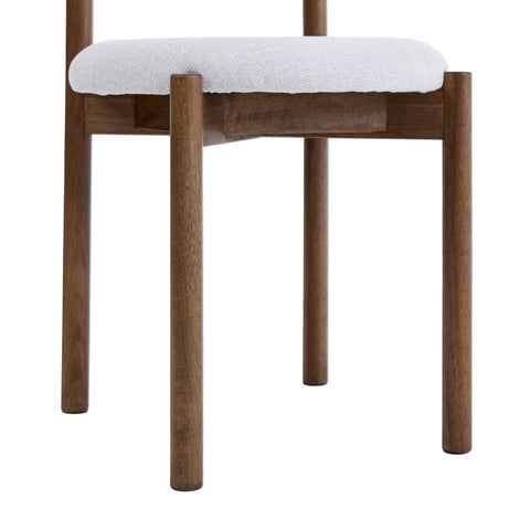 Elmora Set of 2 Beige Fabric Dining Chairs