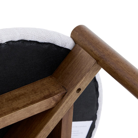 Elmora Set of 2 Beige Fabric Dining Chairs