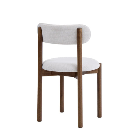 Elmora Set of 2 Cream Fabric Dining Chairs