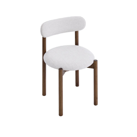 Elmora Set of 2 Cream Fabric Dining Chairs