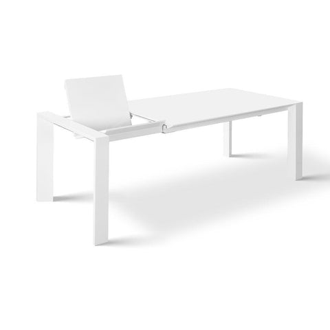 Elongate Extendable Dining Table in White - 160/210cm x 90cm – Furnt