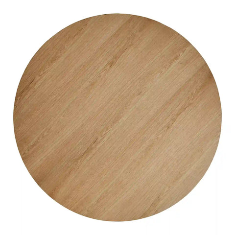 Elva Brown Round  Wooden Dining Table - 120cm