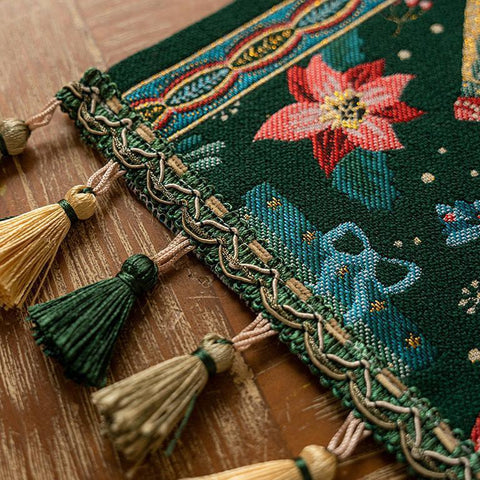 Enchanted Christmas Tapestry Table Runner - 180 x 35 cm