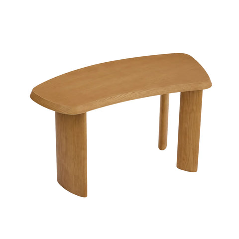 Evo Natural Effect Office Desk with Curved Panel Leg