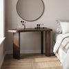 Evo Walnut Effect Office Desk with Curved Panel Leg