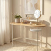 Flow Natural Effect Dressing Table with Movable Side Shelf
