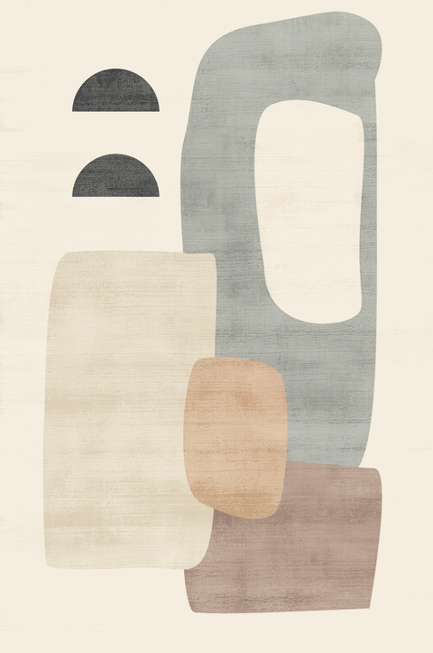 Fansy Grey & Cream Modern Abstract Charm Rug - 160 x 200cm - Furnt