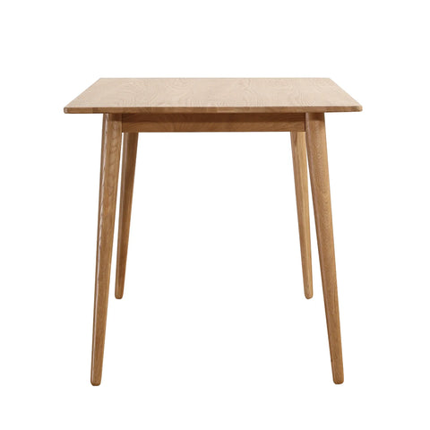 Gather Scandinavian Mid-Century Oak Effect 4-6 Seater Rectangle Wooden Dining Table - 140cm