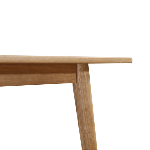 Gather Scandinavian Mid-Century Oak Effect 4-6 Seater Rectangle Wooden Dining Table - 140cm