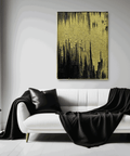 Gilded Dreams Nocturne Cascade Abstract Oil Painting - Furnt