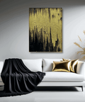 Gilded Dreams Nocturne Cascade Abstract Oil Painting - Furnt