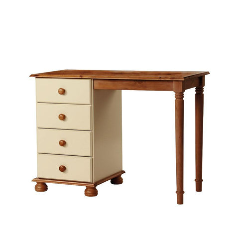 Harper Dressing Table in Cream/Pine - Furnt