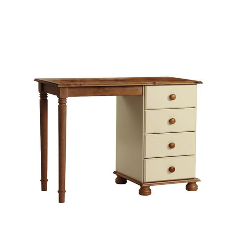 Harper Dressing Table in Cream/Pine - Furnt