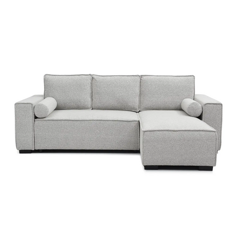 Harrison Corner Sofa Bed in Olive Green Chenille, Navy Chenille or Natural Boucle