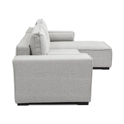 Harrison Corner Sofa Bed in Olive Green Chenille, Navy Chenille or Natural Boucle