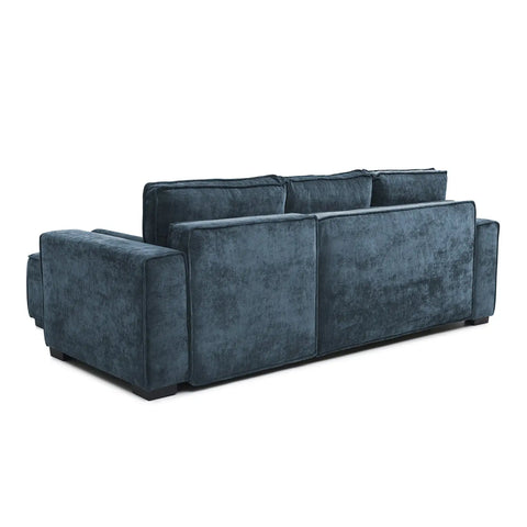 Harrison Corner Sofa Bed in Olive Green Chenille, Navy Chenille or Natural Boucle