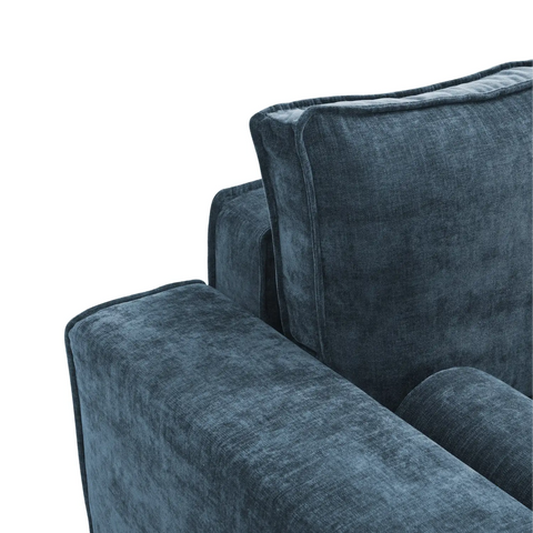 Harrison Corner Sofa Bed in Olive Green Chenille, Navy Chenille or Natural Boucle