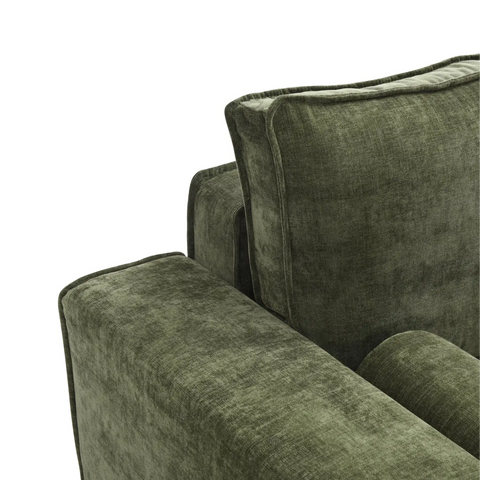 Harrison Corner Sofa Bed in Olive Green Chenille, Navy Chenille or Natural Boucle