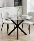 Heaven-Round-Dining-Table-with-Clear-Glass-Top-Black-Legs-120cm-1