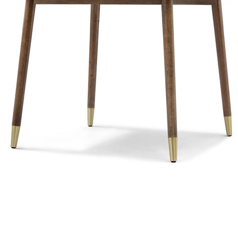 Henley Brown Round Wooden Dining Table - 120cm