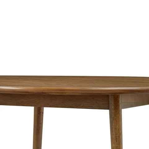 Henley Brown Round Wooden Dining Table - 120cm