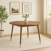 Henley Brown Round Wooden Dining Table - 120cm