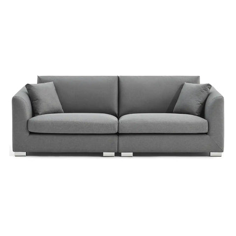 Holborn Grey Linen Sectional 3 Seater Sofa