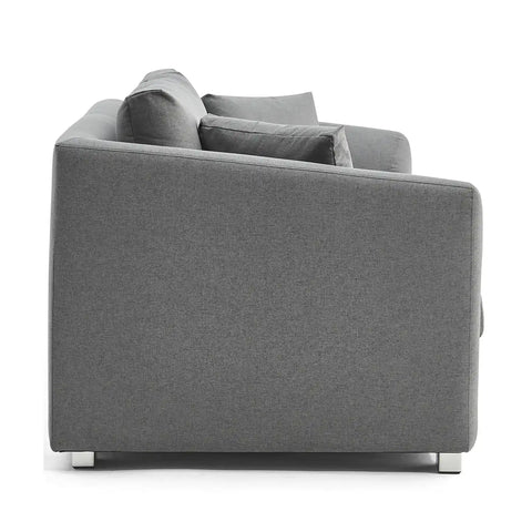 Holborn Grey Linen Sectional 3 Seater Sofa