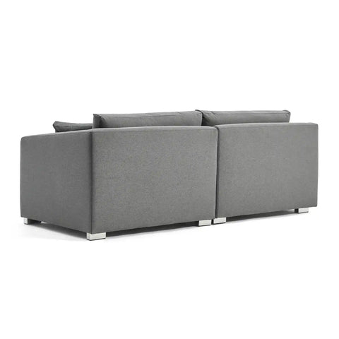 Holborn Grey Linen Sectional 3 Seater Sofa