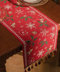 Holly & Bells Christmas Table Runner – 180 x 35 cm