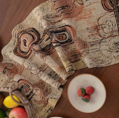 Nordic Driftwood Abstract Table Runner – 180 x 33 cm