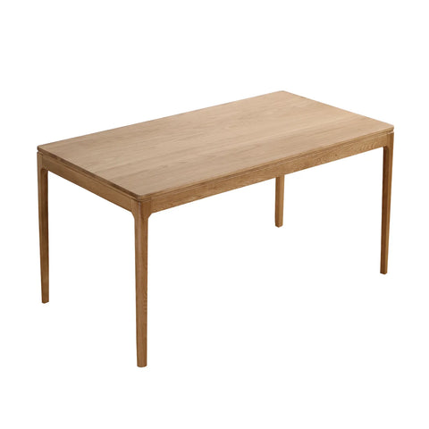 Kinfolk Mid-Century Modern Oak Effect 4-6 Seater Rectangle Wooden Dining Table - 150cm