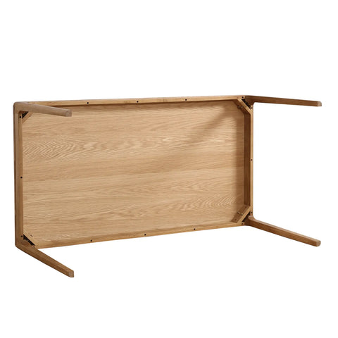 Kinfolk Mid-Century Modern Oak Effect 4-6 Seater Rectangle Wooden Dining Table - 150cm