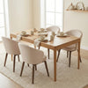 Kinfolk Mid-Century Modern Oak Effect 4-6 Seater Rectangle Wooden Dining Table - 150cm