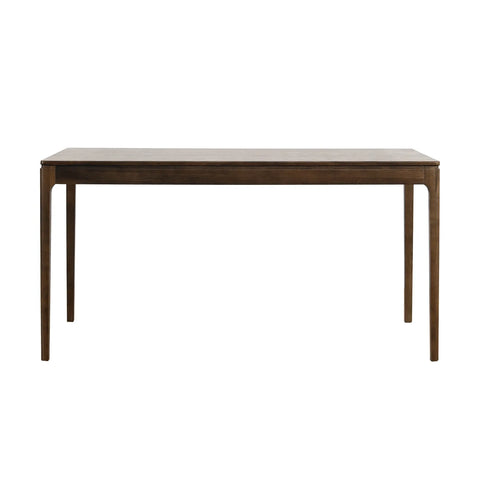 Kinfolk Mid-Century Modern Walnut Effect 4-6 Seater Rectangle Wooden Dining Table - 150cm