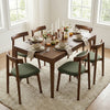 Kinfolk Mid-Century Modern Walnut Effect 4-6 Seater Rectangle Wooden Dining Table - 150cm