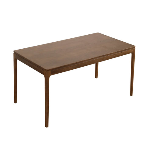 Kinfolk Mid-Century Modern Walnut Effect 4-6 Seater Rectangle Wooden Dining Table - 150cm