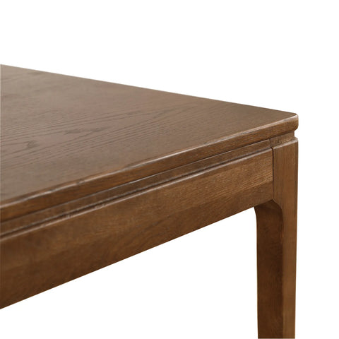 Kinfolk Mid-Century Modern Walnut Effect 4-6 Seater Rectangle Wooden Dining Table - 150cm