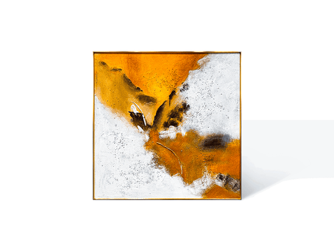 Larvos Volcanic Abstract Oil Painting - Furnt