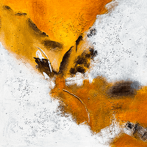 Larvos Volcanic Abstract Oil Painting - Furnt