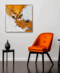 Larvos Volcanic Abstract Oil Painting - Furnt