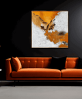 Larvos Volcanic Abstract Oil Painting - Furnt