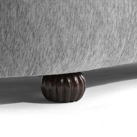 Laura Chenille Curved Anthracite Grey 3 Seater Sofa