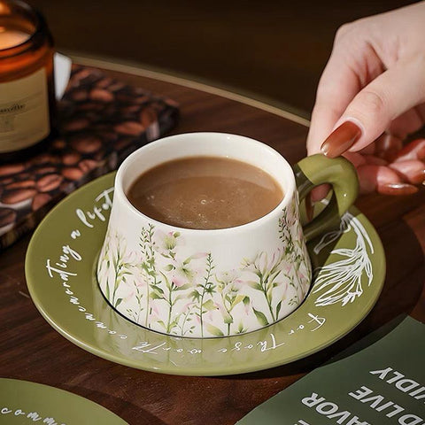 Lily Garden Luxury Couples' Coffee Cup Set - 300ml