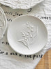 Lily of the Valley Embossed Ceramic Plate - 16.5cm