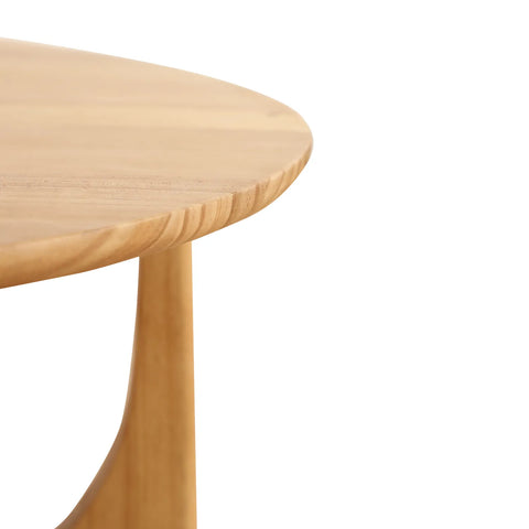 Lumi Oak Round Wooden Coffee Table