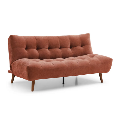 Lux Sofa Bed in Washed Olive Chenille, Terracotta Chenille or Denim Chenille